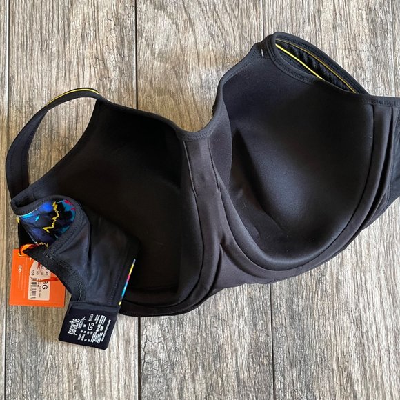 New Panache High Impact Wired Padded Sports Bra Mesh Colorful Size 40GG - Picture 10 of 11